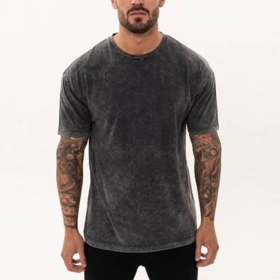 New Wholesale Best Design Wash T-shirt With Custom Distressed T-shirt Organic Cotton Tshirts